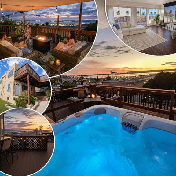 Stunning Bay Views • 2 Jacuzzis, 5BD, Sleeps 17